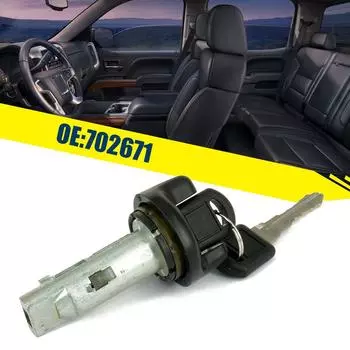 Цилиндр замка замка зажигания + 2 ключа для пикапа CHEVY CK 95 96 97 Пластиковые и металлические серебристые гаджеты для автомобиля чёрный