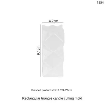 Цилиндрическая силиконовая свеча с гладкой поверхностью, прочная и долговечная, изысканная, прочная, подарочная форма из смолы, высококачественный материал, простота использования