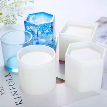 Цилиндрический цветочный горшок, глиняная силиконовая форма, самодельная форма из УФ-эпоксидной смолы, держатель для ручек, коробки, стол для хранения, инструменты для изготовления форм