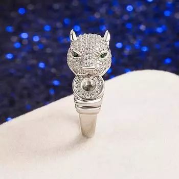 Cincin Berlian Zamrud Emstones Hijau Penuh Berlian Mewah Halus untuk Wanita Hadiah Perhiasan Pesta Bijoux Bague Emas Putih 18K 7
