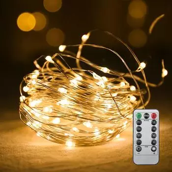 CINECE LED Illumination Jewelry 100 with Remote 8 Timer Garden New String Light Light, Light, Bulbs, 10m, Control, Modes, Flashing, Lighting,