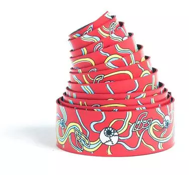 Cinelli Ana Benaroya Volee Ribbon Bar Tape Ana Benaroya Volee Ribbon Bar Tape NMBNR “Cyclops” [ “Cyclops” ] красный