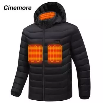 Cinemore Winter мужской утепленный пуховый жилет классический дизайн на молнии для мужчин-8999 M чёрный