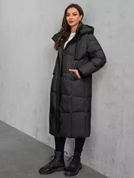 Cinemore Женская куртка длинная Fashion Grace женские зимние пуховики с карманом на молнии и поясом парка высокого качества верхняя одежда 9085 S бежевый