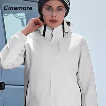 Cinemore Женская осенняя обычная ветровка Повседневная ветровка на молнии с капюшоном Однотонная ветровка Женская шикарная XXS белый