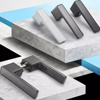 Цинк цинк цинковый сплав межкомнатная дверь бесшумный замок комплект элегантная ручка для спальни ручка дверная ручка замок дверная фурнитура black-round