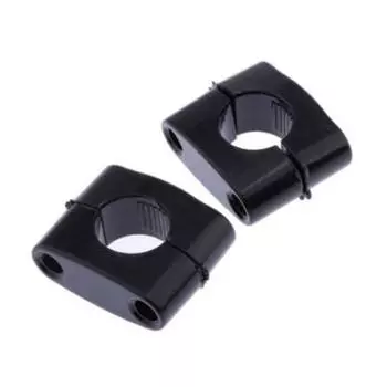 Цинк Цинковый сплав Гоночные аксессуары Толстый руль Райзер Мотоциклетный зажим для руля Райзеры Адаптер Райзер Крепление Зажим чёрный