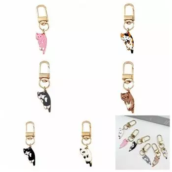 Цинк цинковый сплав котенок брелок цинковый сплав брелки корейский стиль милая женщина чёрный
