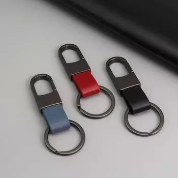 Цинк цинковый сплав кожаный поясной брелок для ключей анти-потеря автомобильный брелок автомобильные аксессуары синий