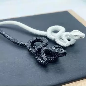 Цинк цинковый сплав универсальные женские аксессуары для волос заколка с одним словом змея палка для волос античный головной убор чёрный