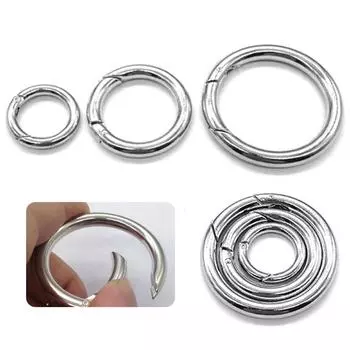 Цинковое уплотнительное кольцо, брелок с карабином, карабин из сплава, походная пряжка с зажимом S