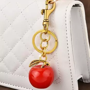 Цинковый сплав цинка брелок в виде вишни украшения автомобильный брелок милый хрустальный кулон в виде вишни леди/женщины StyleC