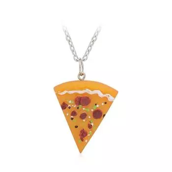 Цинковый сплав цинка ожерелье лучшие друзья навсегда ожерелье комбинированное ожерелье BFF милый кулон пицца пара pizza