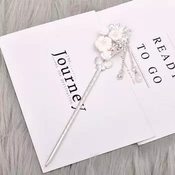 Цинковый сплав цинка в китайском стиле жемчуг стразы палочки для волос украшения для волос палочки для волос аксессуары ханьфу #02