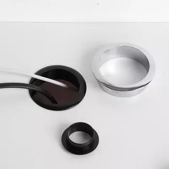 Цинковый сплав компьютерный стол кабельные втулки крышка отверстия для проводов вентиляционное отверстие шкафа декоративная заглушка кабельный выход порт мебельная фурнитура