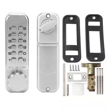 Цинковый сплав механический цифровой дверной замок комплект водонепроницаемый пароль комбинация бесключевой доступ для дома