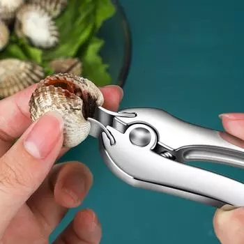 Цинковый сплав открывалка для моллюсков Многофункциональные плоскогубцы для моллюсков с кровью Зажим для моллюсков Открывалка для ракушек Прочные инструменты для морепродуктов Кухонные принадлежности