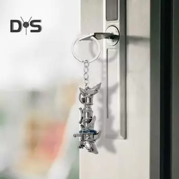 Цинковый сплав ожерелье металлический брелок акула пушка брелок коллекционный предмет рюкзаки сумки аксессуары A