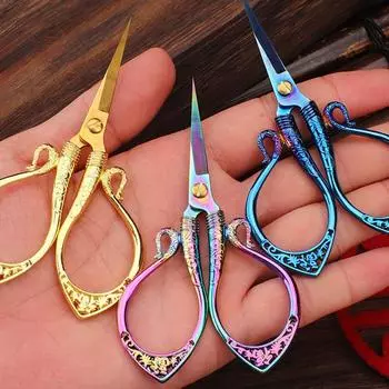 Цинковый сплав Ruyi маленькие ножницы ручной работы для резки бумаги бытовые ножницы из нержавеющей стали для резки проволоки ножницы для резки ленты остроконечные ножницы синий