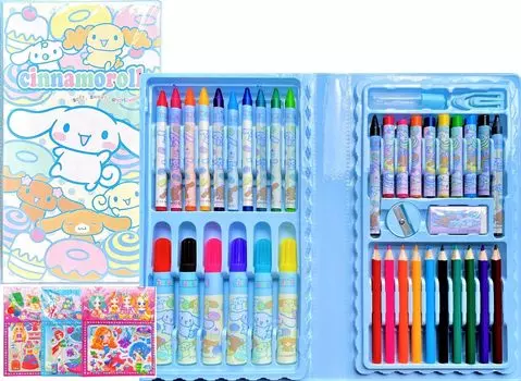 Cinnamoroll Book Type Канцелярские товары 42 Чертежи Канцелярские товары для рисования 1 Чертежи Цветные Канцелярские товары для рисования Cinnamoroll 2 Набор, Типы, Набор, Набор, +