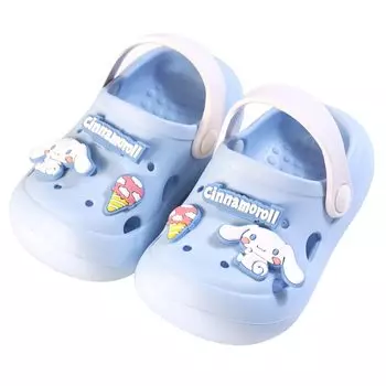 Cinnamoroll Hello Kitty My Melody Тапочки Сандалии Детские Детские Туфли Тапочки Комнатная Обувь Туалет Для Дома Амфибийный Тихий Девочки Мальчики Персонаж Милый синий