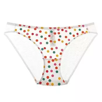 CINOON сексуальные женские трусики с кружевной сеткой, ультратонкое дышащее нижнее белье, волнистое нижнее белье с низкой талией, стринги, высокоэластичное нижнее белье M