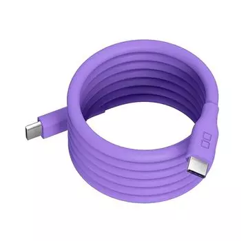 CIO мягкий спиральный силиконовый кабель CtoC (Тип-C/USB-C) быстрая зарядка магнит магнитная адсорбция зарядный кабель PD 240 Вт передача данных 480 Мбит/с память формы