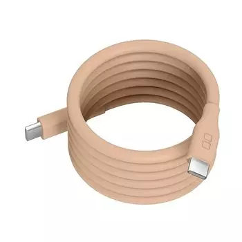 CIO мягкий спиральный силиконовый кабель CtoC (Тип-C/USB-C) быстрая зарядка магнит магнитная адсорбция зарядный кабель PD 240 Вт передача данных 480 Мбит/с память формы