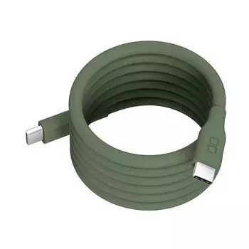 CIO мягкий спиральный силиконовый кабель CtoC (Тип-C/USB-C) быстрая зарядка магнит магнитная адсорбция зарядный кабель PD 240 Вт передача данных 480 Мбит/с память формы