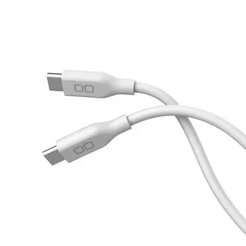CIO Soft Silicone Cable C to C 100W PD Rapid Charging Cable iPhone15 16 Macbook Galaxy Google Pixel Android (USB Type-C/USB-C) Tangle-Free / /