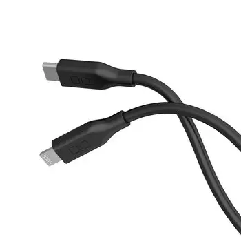 CIO Soft Silicone Cable Lightning Charging Cable iPhone 14 PD 60W Rapid Bendable Cable USB-C & Type-C (Type-C/Lightning) Tangle-Free 30000-fold