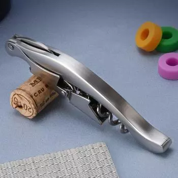 Circle Joy открывалка для вина из нержавеющей стали, многофункциональная открывалка для бутылок, профессиональная портативная винтовая открывалка для бутылок пива серебряный