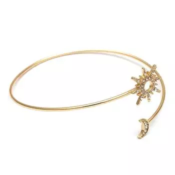 Циркон Звезда Луна Верхняя часть руки Браслеты Манжеты Для Женщин Регулируемые Ювелирные Изделия