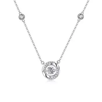 Циркониевое ожерелье для женщин, кулон, ювелирные изделия высокого класса, модный подарок для девушки X80101