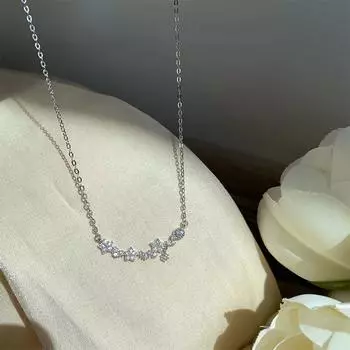 Цирконий чокер ожерелье ключица цепь женщины модные простые крошечные украшения темперамент вечеринка свадьба подарок