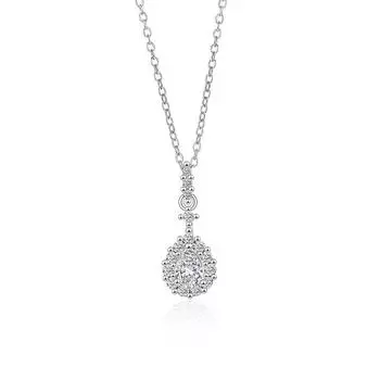 Цирконий Капля воды Ожерелье Женское Легкое Роскошное Нишевое Ins Корейская Версия Слезы Русалки Подвеска Цепь Ключицы Из Нержавеющей Стали