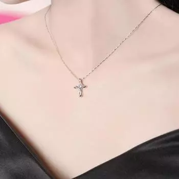 Цирконий кулон ожерелье ключица ожерелье женское ювелирное украшение подарок для девушки жены повседневная одежда работа свидание вечеринки серебряный
