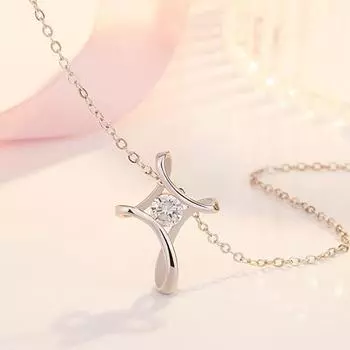 Цирконий кулон ожерелье ключица ожерелье женское ювелирное изделие подарок для девушки жены ежедневно