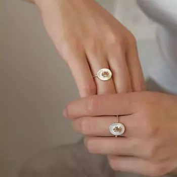 Цирконий Матовое кольцо Женская текстура Высококлассный Элегантный простой регулируемый указательный палец кольцо для подруг Женские аксессуары Регулируемые кольца