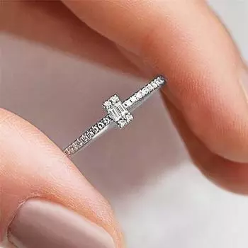 Цирконовое кольцо для сустава, креативное перекрестное кольцо, модное комбинируемое кольцо для ношения в несколько рядов. 6