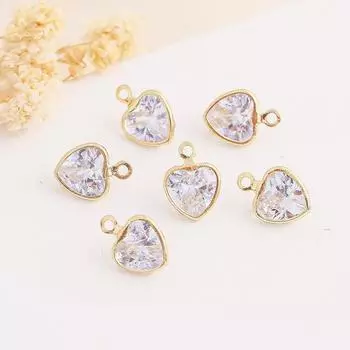 Цирконовый кулон особой формы с отделкой своими руками, серьги, ожерелье, аксессуары, аксессуары для подвески Love Water Drop Round 3