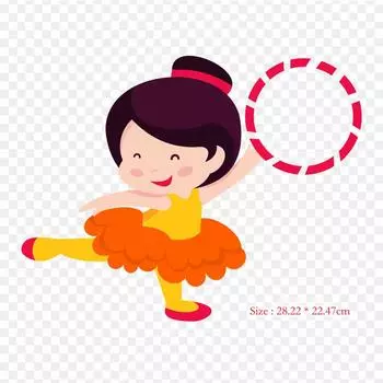 Цирковая тема, мультяшный цирковой манежер, термопереносная печать, виниловые нашивки, наклейки для одежды, аппликации «сделай сам», моющиеся нашивки