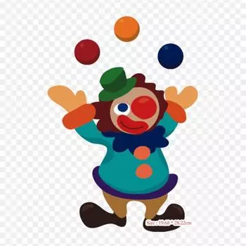 Цирковой клоун Термопереносная печать виниловые нашивки наклейки для одежды аппликации своими руками моющиеся нашивки