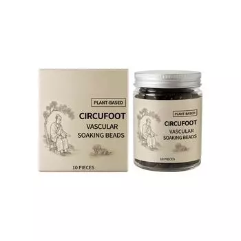 Циркуфут Сосудистые смягчающие шарики для замачивания ног Уход за ногами Шарики Обезболивание Отечность Усталость ног Шарики для ванночки для ног, 20 мл One Size белый