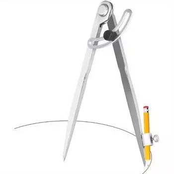 Циркуль для деревообработки, чертежный циркуль для плотника, 100-300 мм, круглый инструмент для разметки, инструмент для проектирования и создания чертежей геометрии 150mm