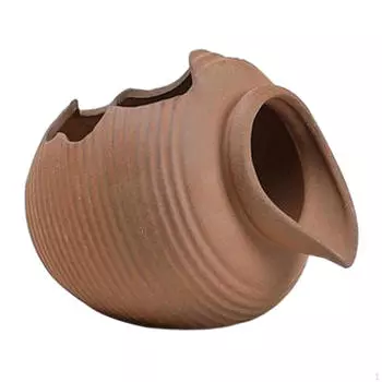 - Циркулирующий фонтан, Открытый бассейн с водой, Садовый водопровод, Орнамент коричневый