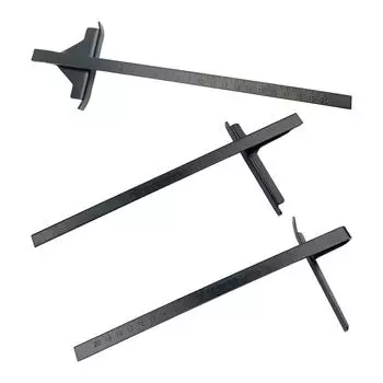 Циркулярная пила с направляющей планкой, профессиональный легкий направляющий инструмент для кромок, электроинструмент со шкалой, многофункциональный направляющий инструмент для пилы с направляющей планкой из металла 12cmx25.5cm