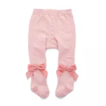 Citgeett Новорожденные Однотонные Колготки Детские Девочки Мальчики Колготки 5 Цветов Осень Зима Эластичные Леггинсы с Бантиком 0 to 1 years