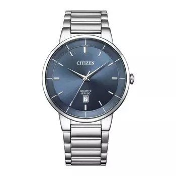 [Citize] Мужские кварцевые часы CITIZEN BI5120-51L Индиго Серебристый