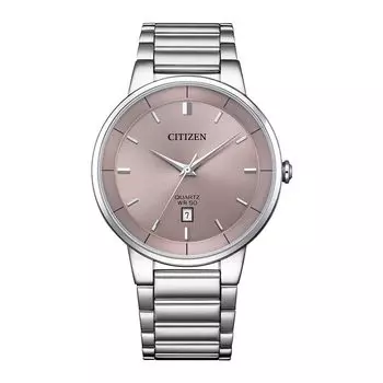 [Citize] Мужские кварцевые часы CITIZEN BI5120-51Z розовые серые серебристые